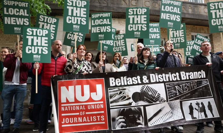 BBC NI picket - Belfast 