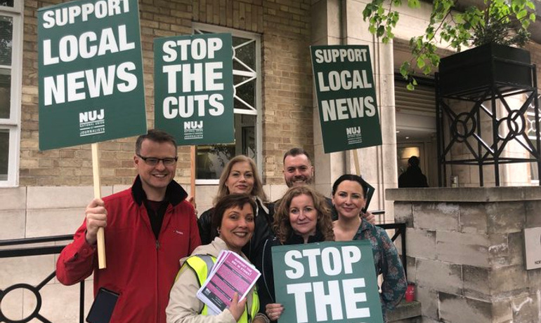 Belfast picket NI strike 