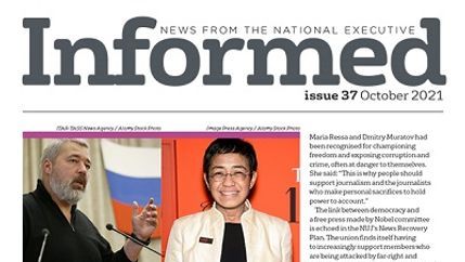 NUJ Informed October 2021 cover