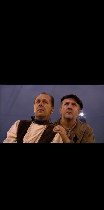 Jonathan Lovett depicting a worker during the Industrial Revolution during the London 2012 Olympic opening ceremony