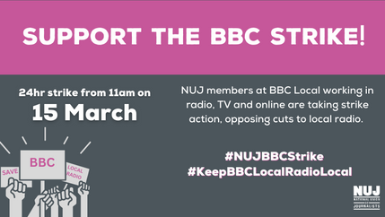 Support the BBC strike web